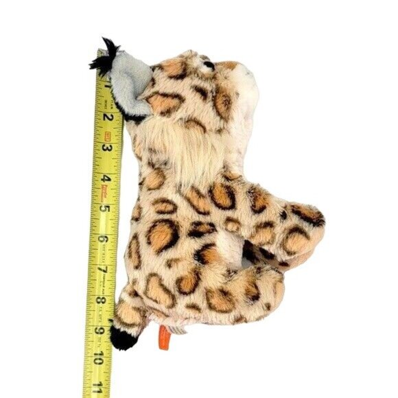 2/$15 Wild Republic Realistic Bobcat Plush Brown 9" Cub Sitting Stuffed Spotted - Picture 8 of 9